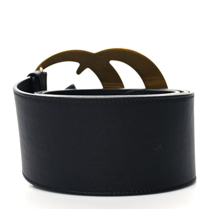 Gucci Calfskin Double G Wide Belt 100 40 Black 2 of 5