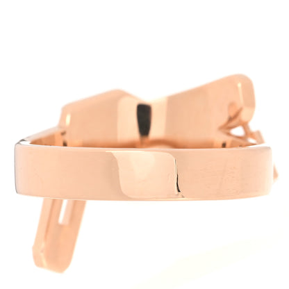 Hermes 18K Rose Gold Kelly Gavroche Ring 51 5.75 3 of 6