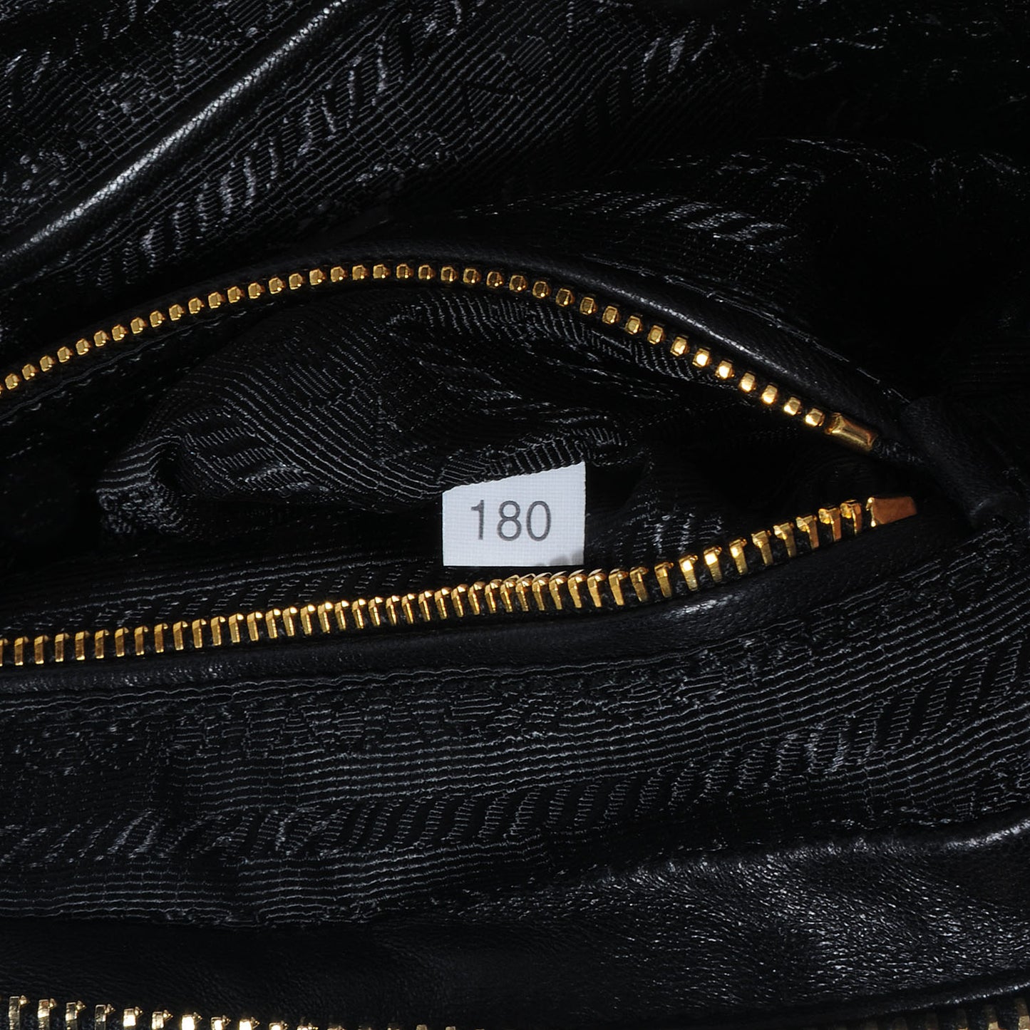 Nappa Gaufre Leather Pochette Crossbody Bag Nero Black