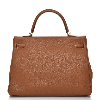 Hermes Togo Kelly Retourne 35 Gold 26 of 34