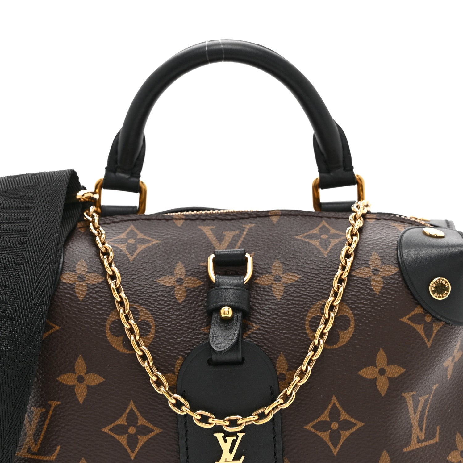 Louis Vuitton Monogram Petite Malle Souple Black 7 of 9