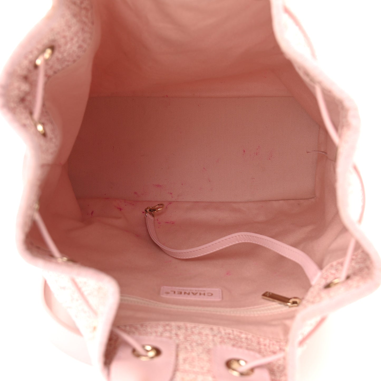Canvas Large Deauville Backpack Pink