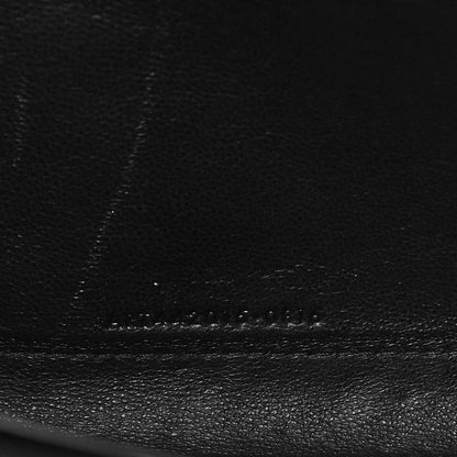 Saint Laurent Calfskin Heart Studded Monogram Chain Wallet Black 7 of 17