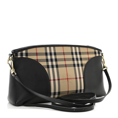 Burberry Horseferry Check Small Chichester Crossbody Clutch Bag Black 3 of 11
