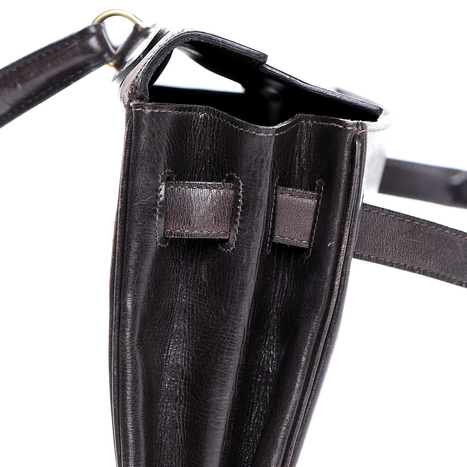 Hermes Box Kelly Retourne 32 Chocolate 15 of 53