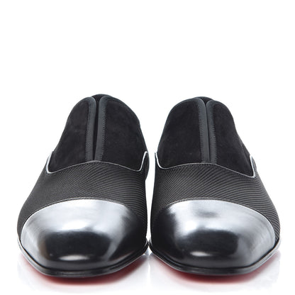 Christian Louboutin Calfskin Serge Tech Mens Alpha Flat 40.5 Black 2 of 8
