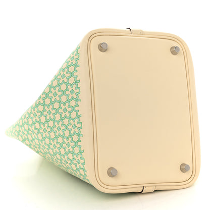 Hermes Swift Lucky Daisy Picotin Lock 18 PM Nata Vert 4 of 9