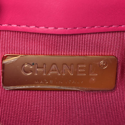 Chanel Wool Tweed Giant Logo Waist Bag Pink 6 of 10