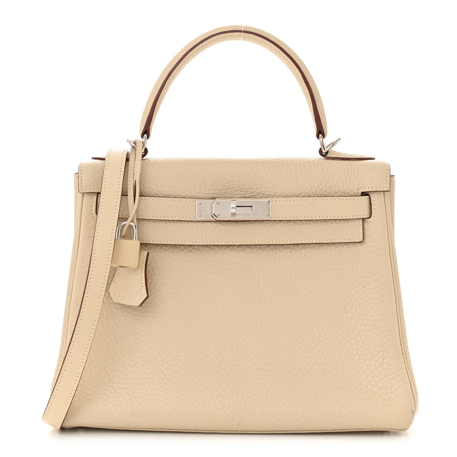 Hermes Taurillon Clemence Kelly Retourne 28 Parchemin 1 of 17