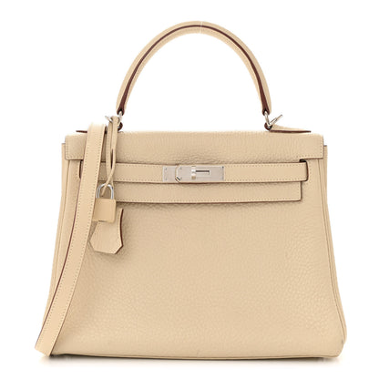 Hermes Taurillon Clemence Kelly Retourne 28 Parchemin 1 of 17