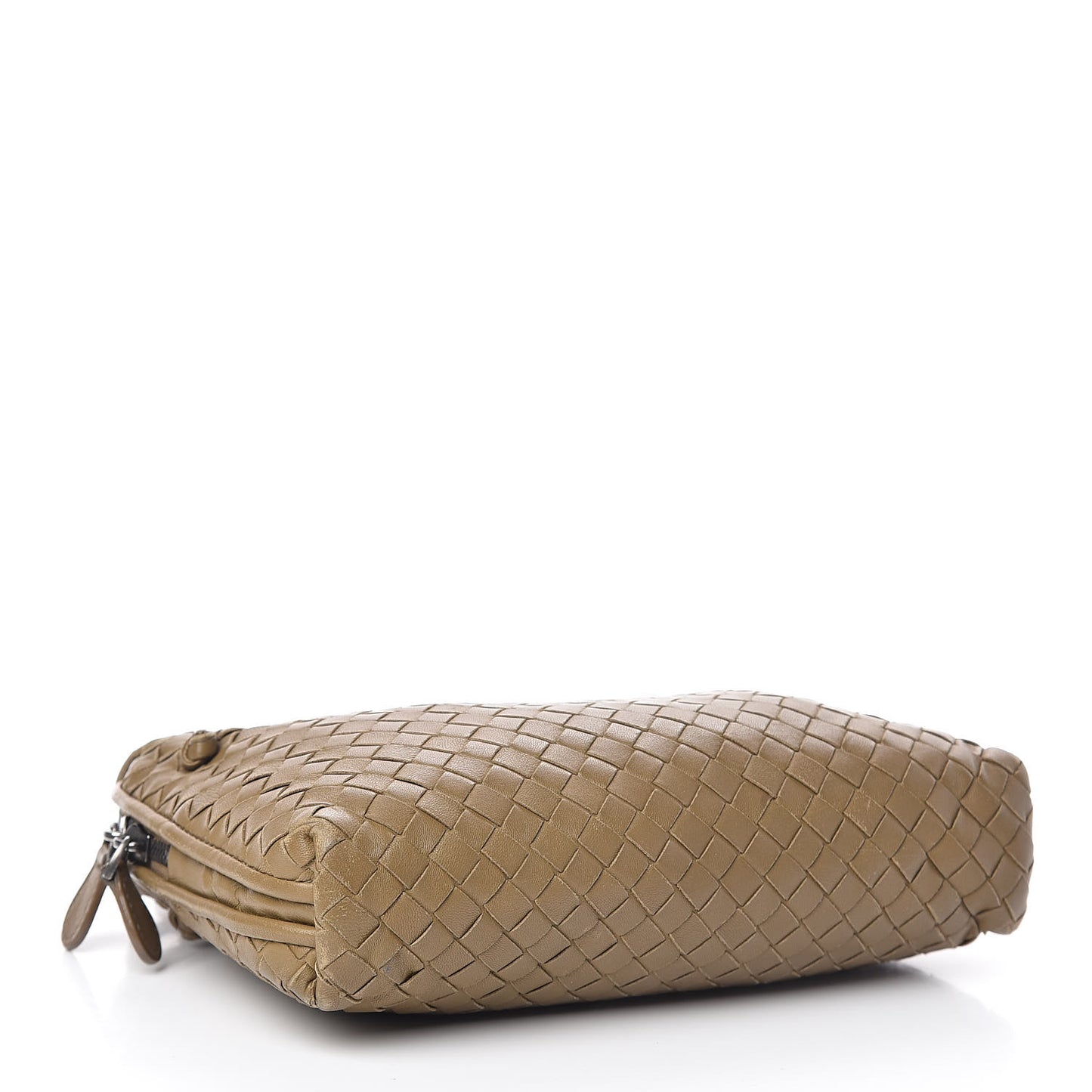 Nappa Intrecciato Nodini Crossbody Messenger Green