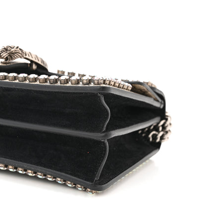 Gucci GG Supreme Monogram Crystal Small Dionysus Shoulder Bag Black 10 of 11