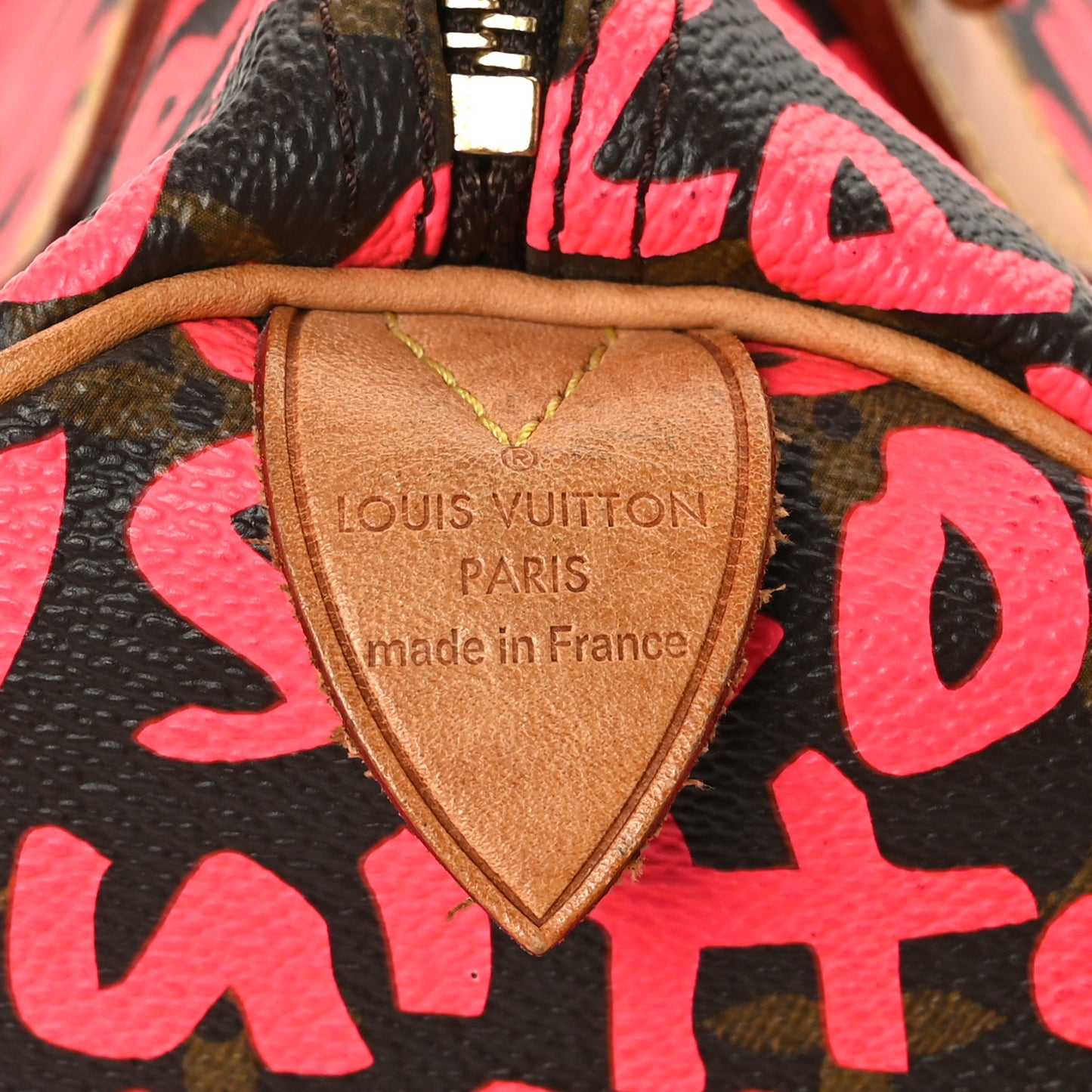 Monogram Graffiti Speedy 30 Fuchsia