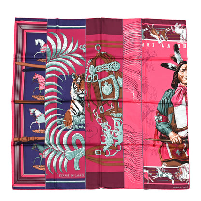 Hermes Silk Jersey Carre En Carres Scarf 90 1 of 5