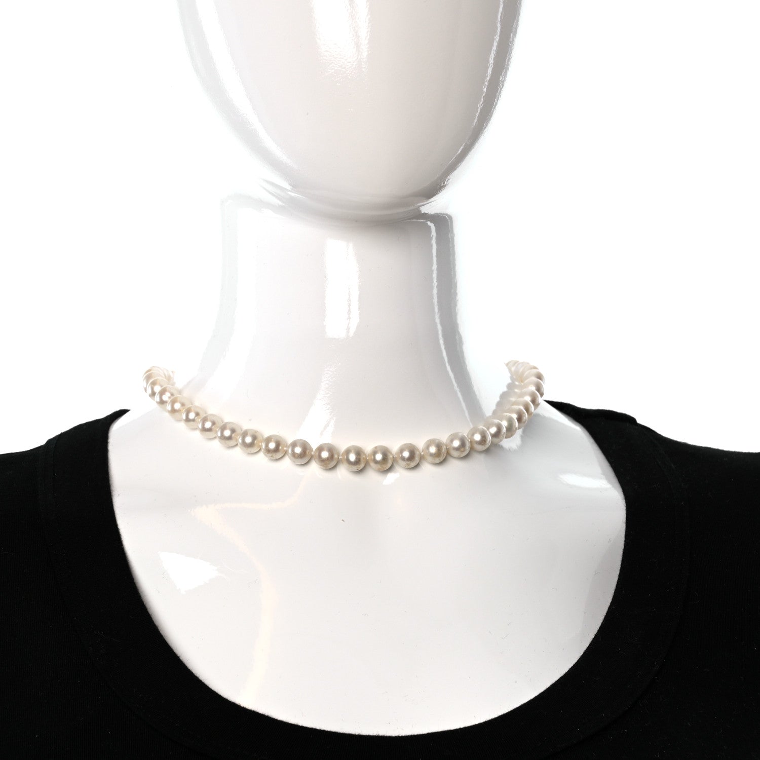 David Yurman Sterling Silver Diamond Pearl 8-8.5mm Buckle Necklace 2 of 5