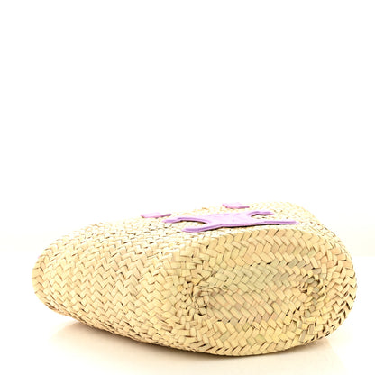 Celine Raffia Calfskin Triomphe Teen Panier Vintage Mauve 4 of 9