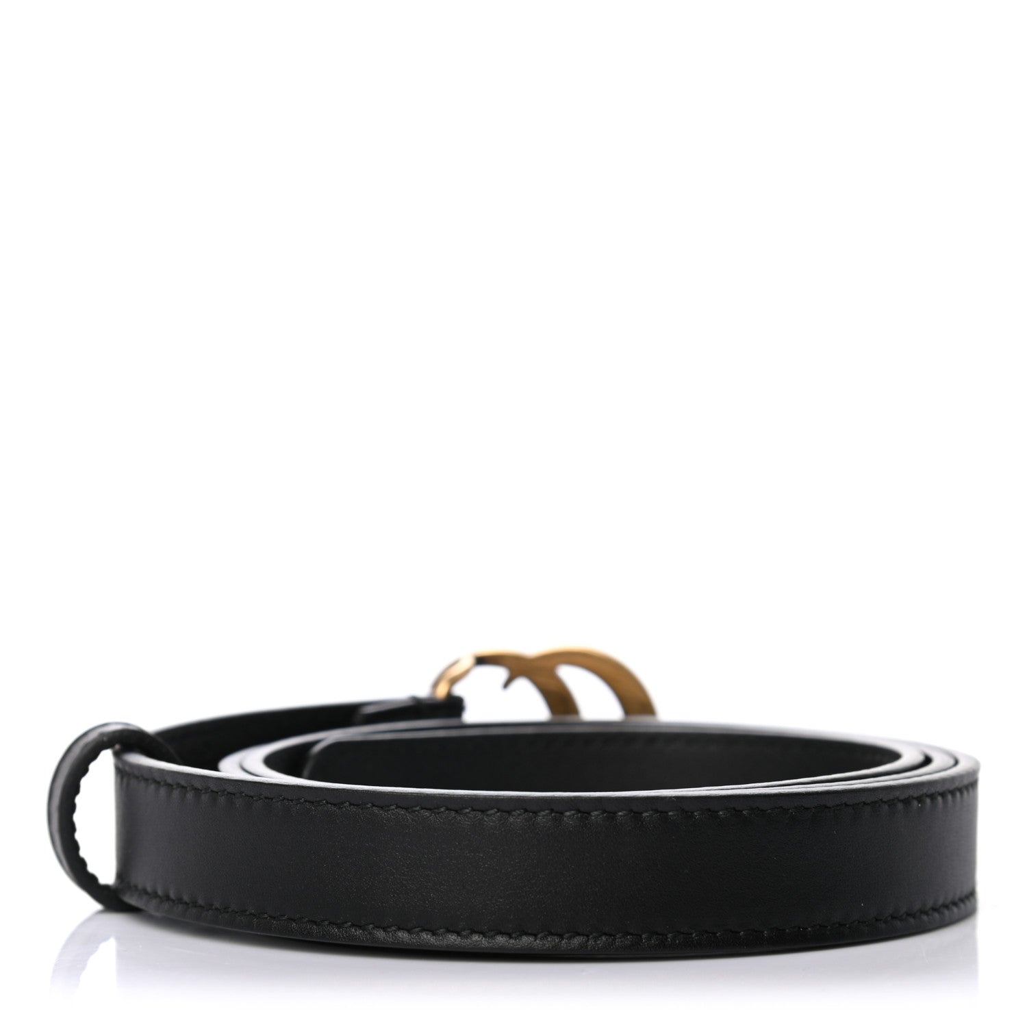 Gucci Calfskin Double G 20mm Belt 85 34 Black 2 of 5