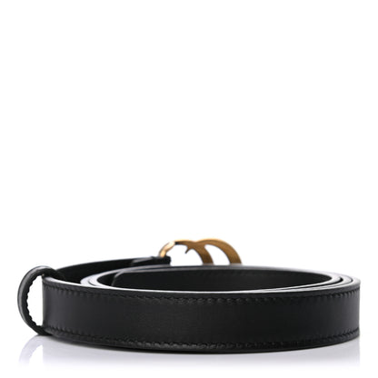 Gucci Calfskin Double G 20mm Belt 85 34 Black 2 of 5