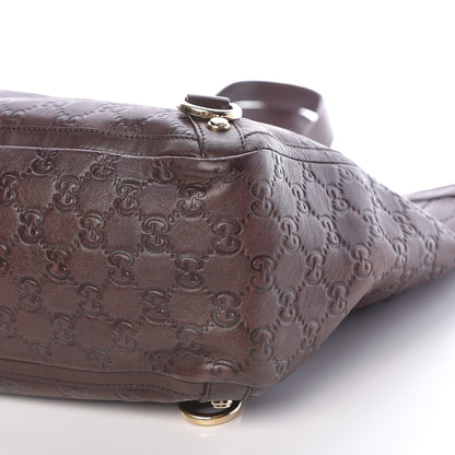 Gucci Guccissima Large Abbey Tote Dark Brown 9 of 10
