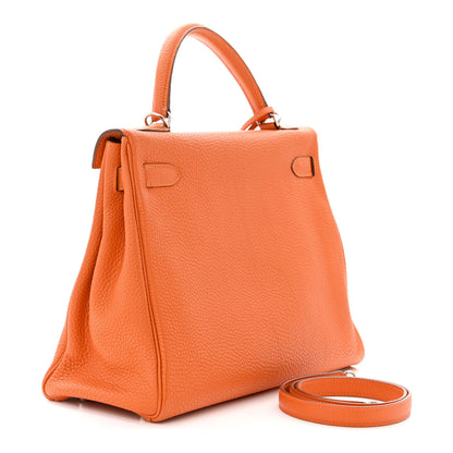Hermes Togo Kelly Retourne 32 Orange 3 of 15