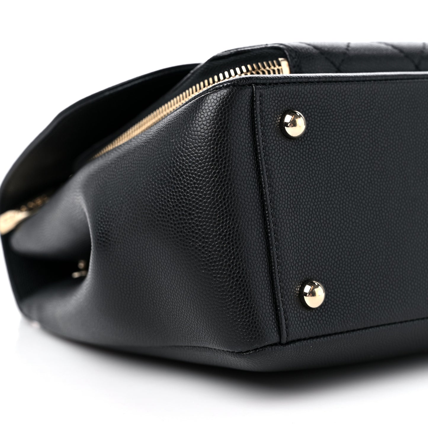 Caviar Quilted Large Business Affinity Flap Black