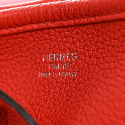 Hermes Taurillon Clemence Evelyne III PM Capucine 6 of 14