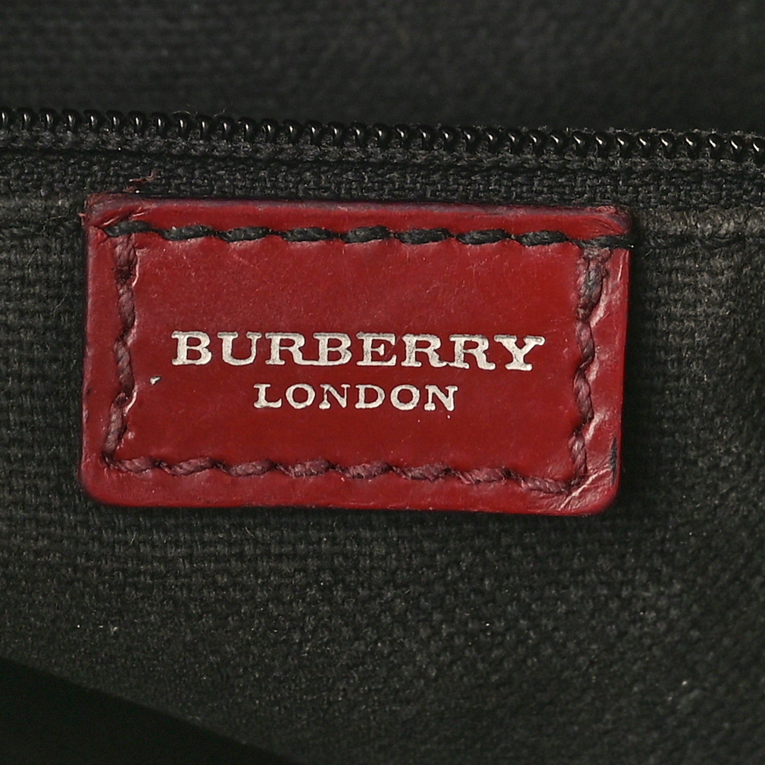 Burberry Haymarket Check Small Tote Red 6 of 20
