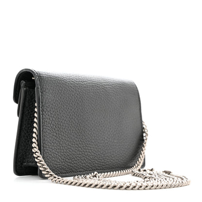 Gucci Calfskin Super Mini Dionysus Shoulder Bag Black 4 of 11