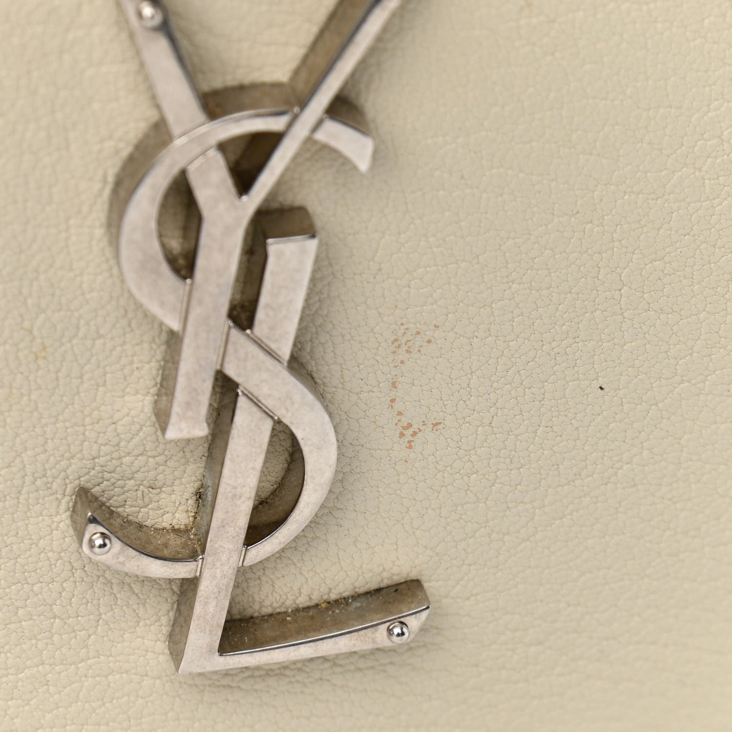 Lambskin Monogram Small Lou Camera Bag White