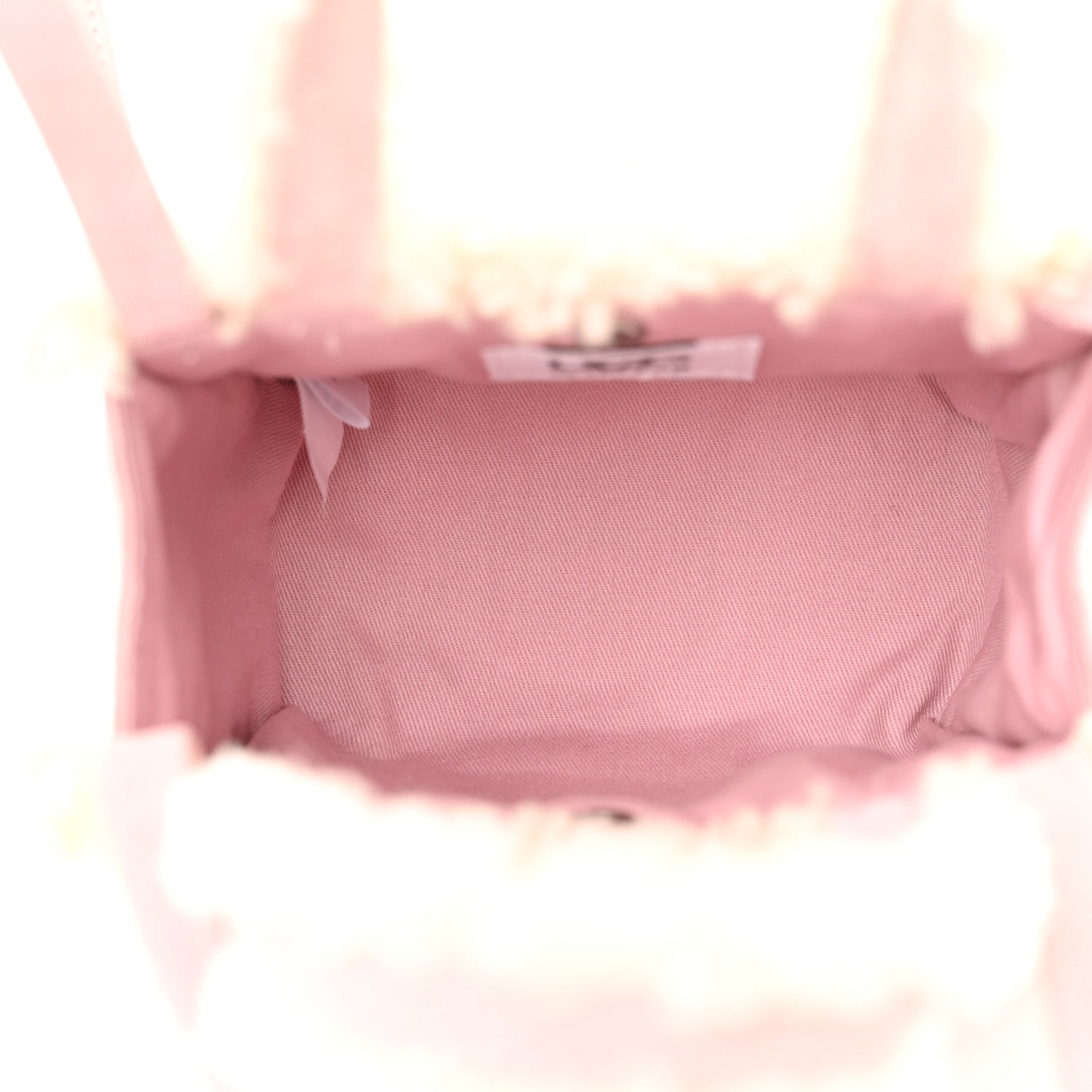 Telfar X UGG Suede Shearling Small Shopping Bag Pink 5 of 10