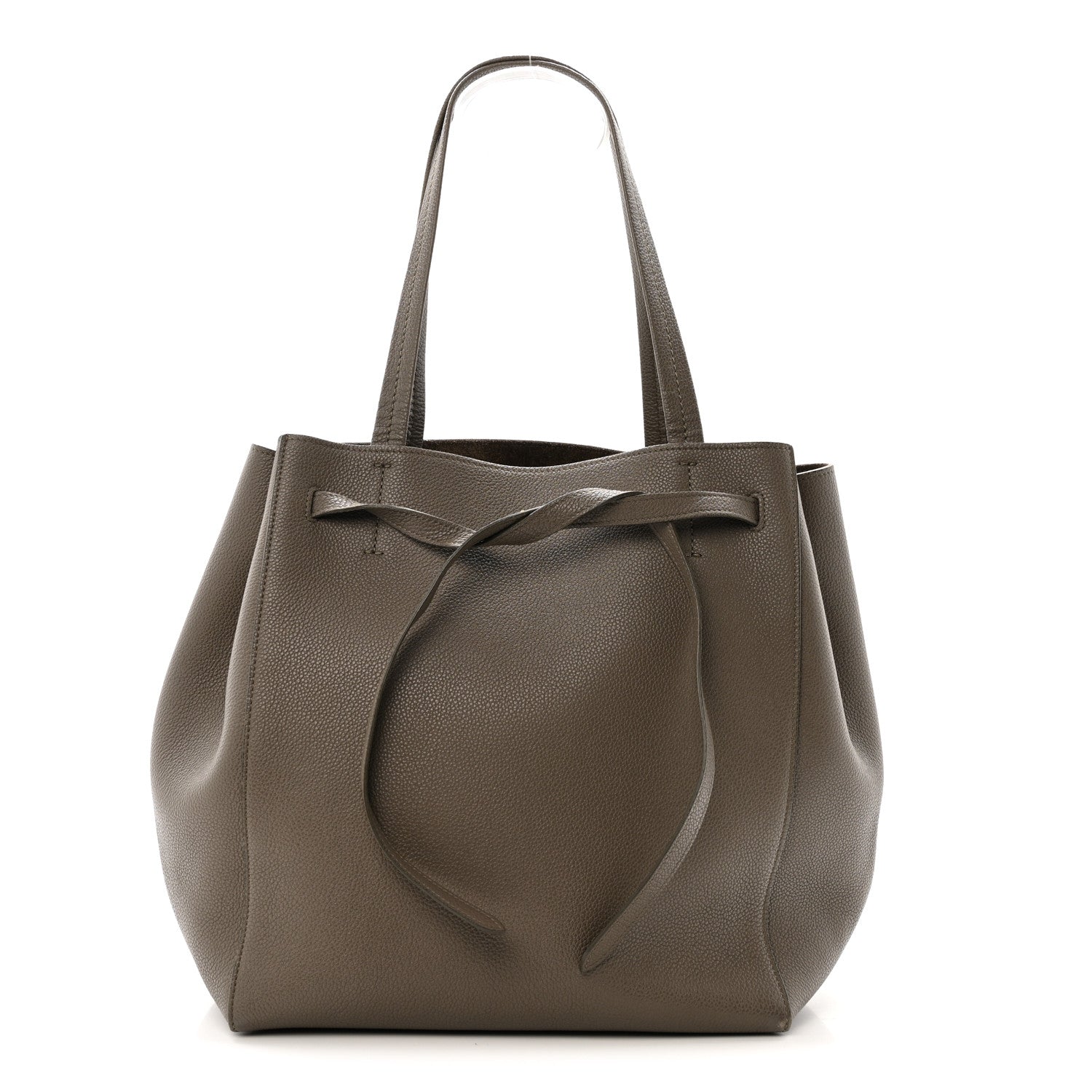 Celine Soft Grained Calfskin Small Belt Cabas Phantom Taupe 1 of 16