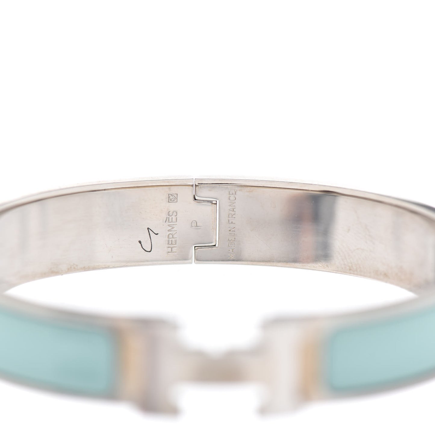 Enamel Narrow Clic Clac H Bracelet PM Lagon