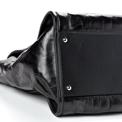 Chanel Glazed Calfskin Medium Deauville Tote Black 8 of 9