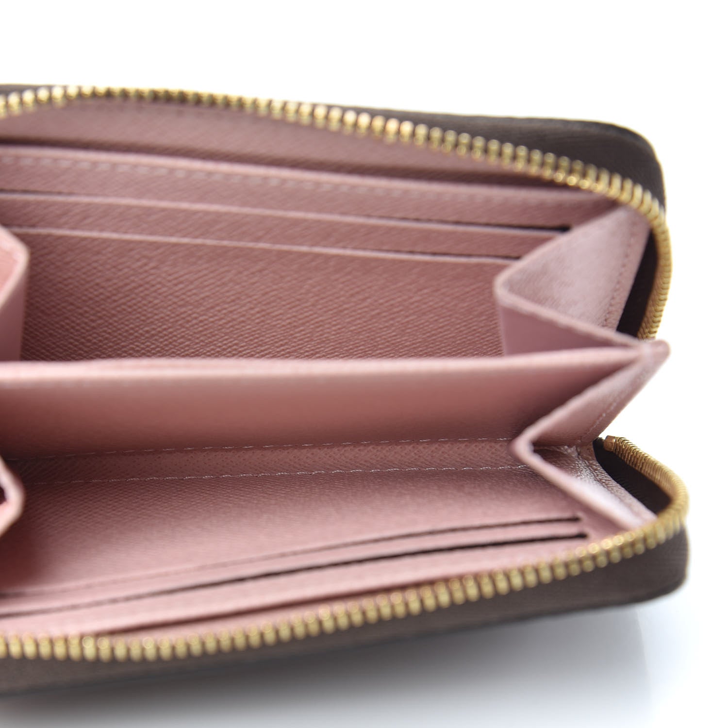 Louis Vuitton Damier Ebene Zippy Coin Purse Rose Ballerine 5 of 7