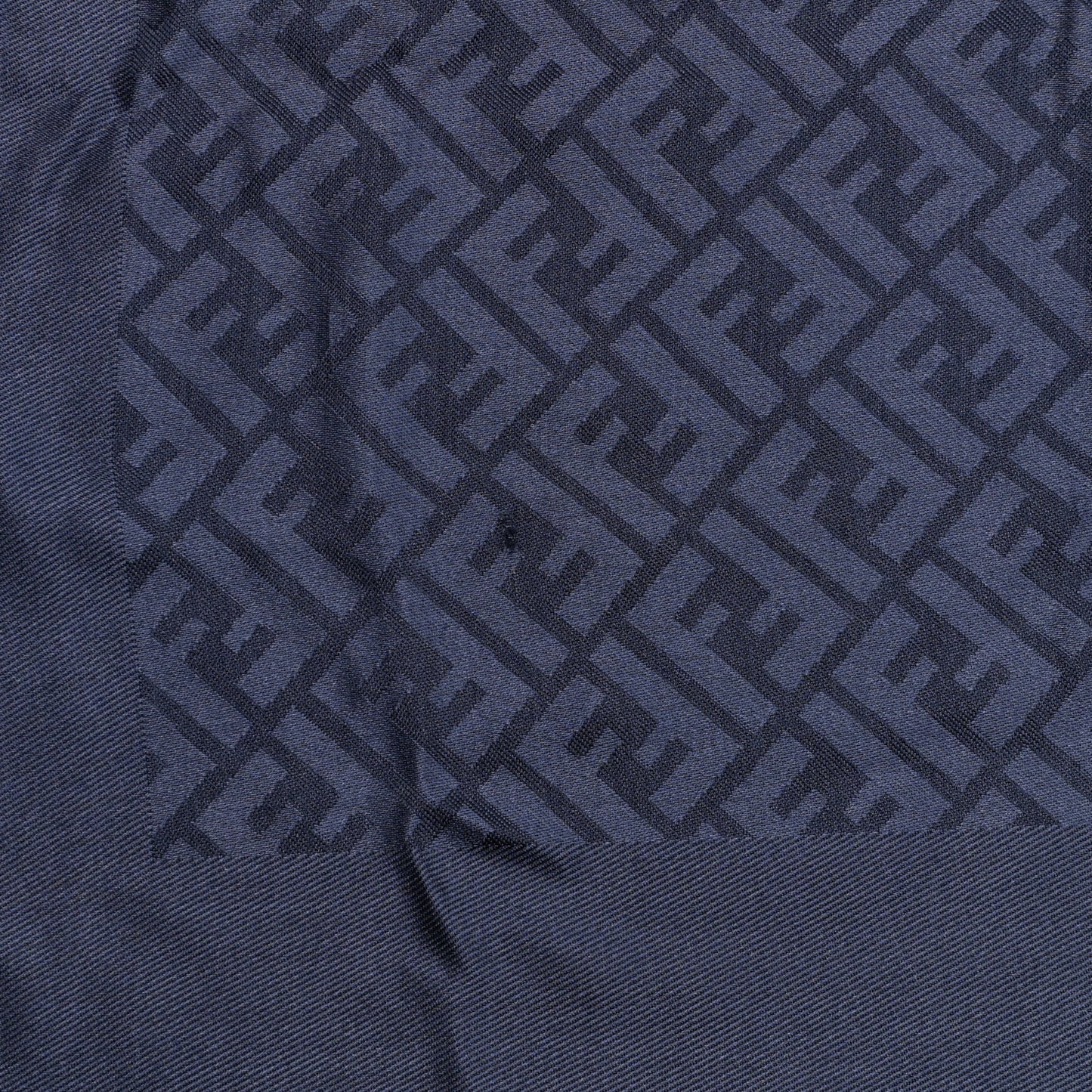 Silk Wool FF Shawl Blue