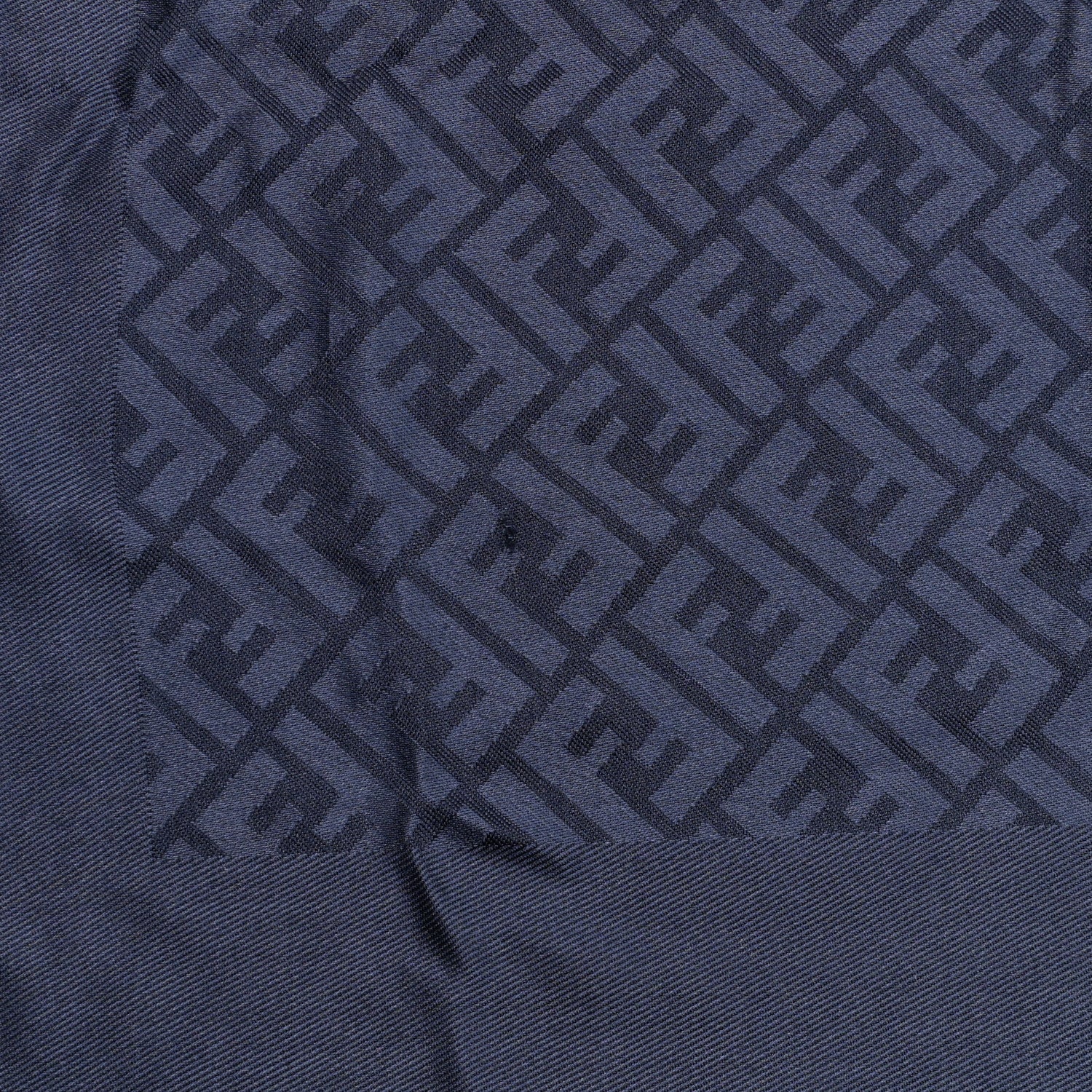 Fendi Silk Wool FF Shawl Blue 3 of 6