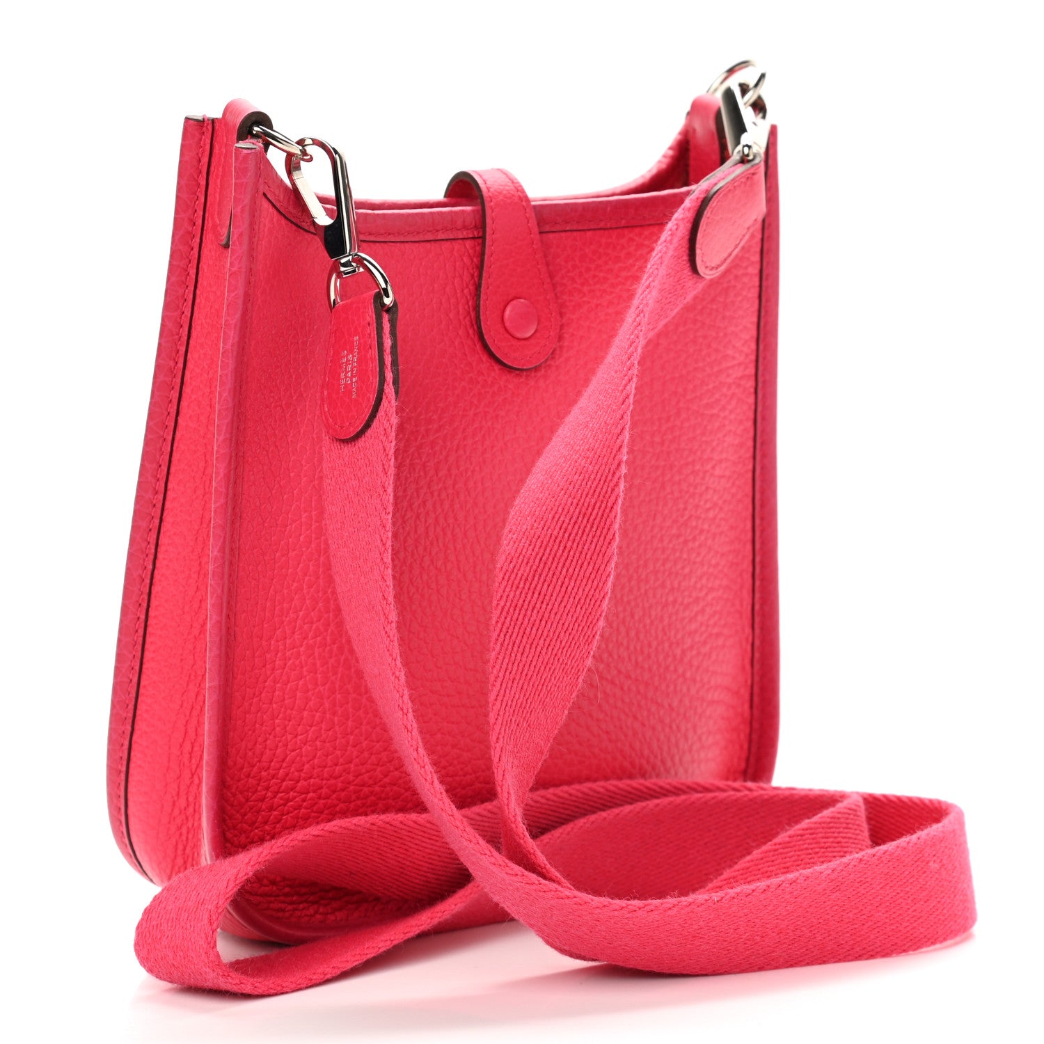 Hermes Taurillon Clemence Evelyne TPM Rose Extreme 2 of 9