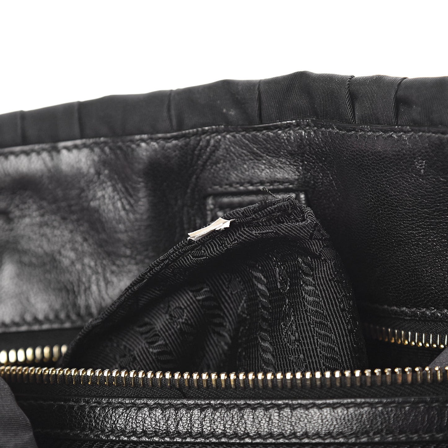 Tessuto Nylon Gaufre Satchel Black