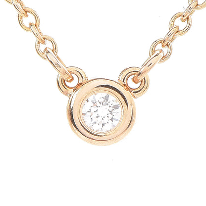 Tiffany 18K Rose Gold Diamond .03ct Elsa Peretti Diamonds by the Yard Pendant Necklace 4 of 8