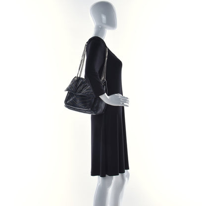 Saint Laurent Calfskin Matelasse Monogram Microstud Medium Niki Chain Satchel Black 2 of 10