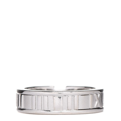Tiffany 18K White Gold Diamond Atlas Ring 54 7 4 of 6