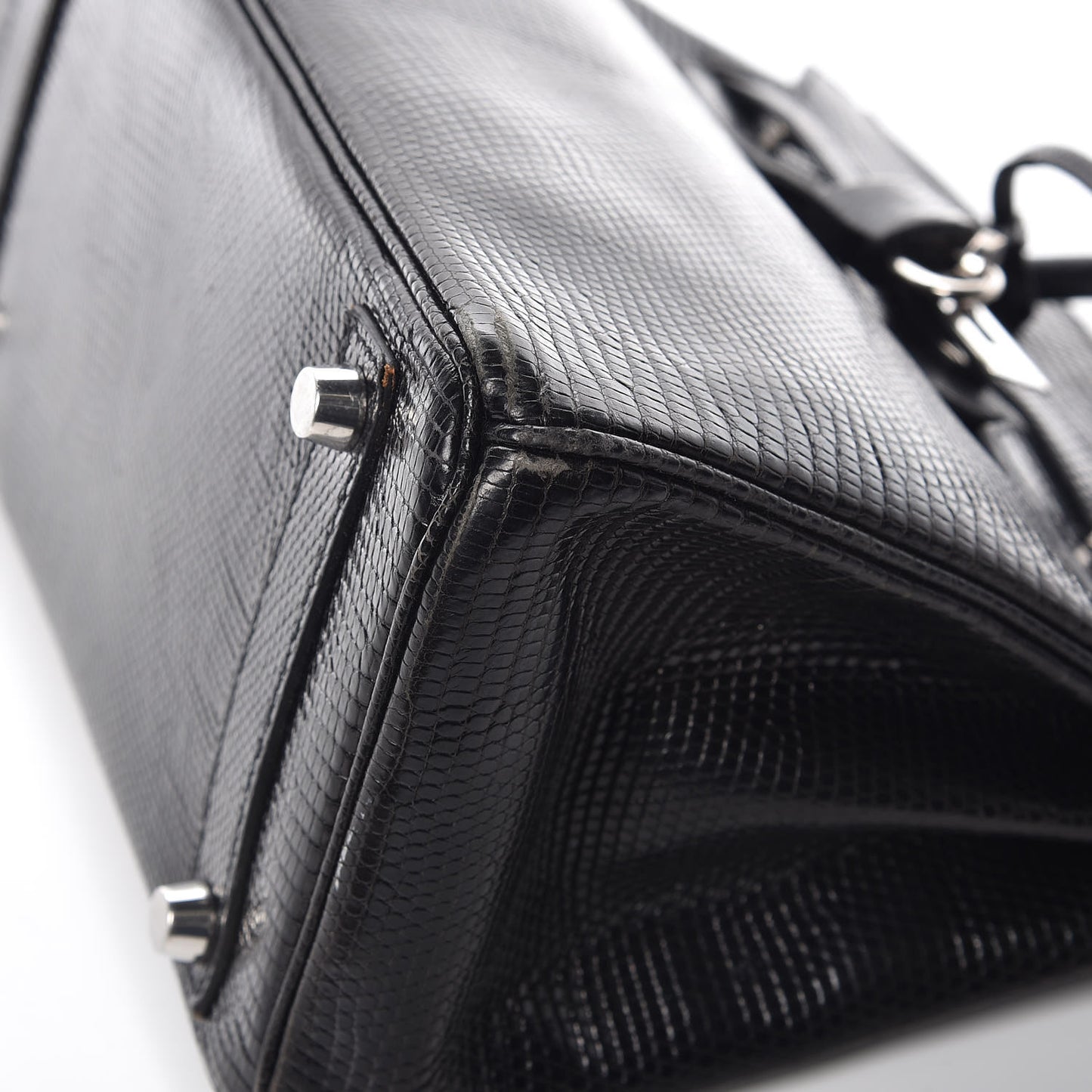 Lizard Birkin 25 Black