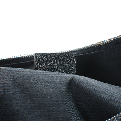 Gucci Monogram Web Medium Half Moon Hobo Black 7 of 7
