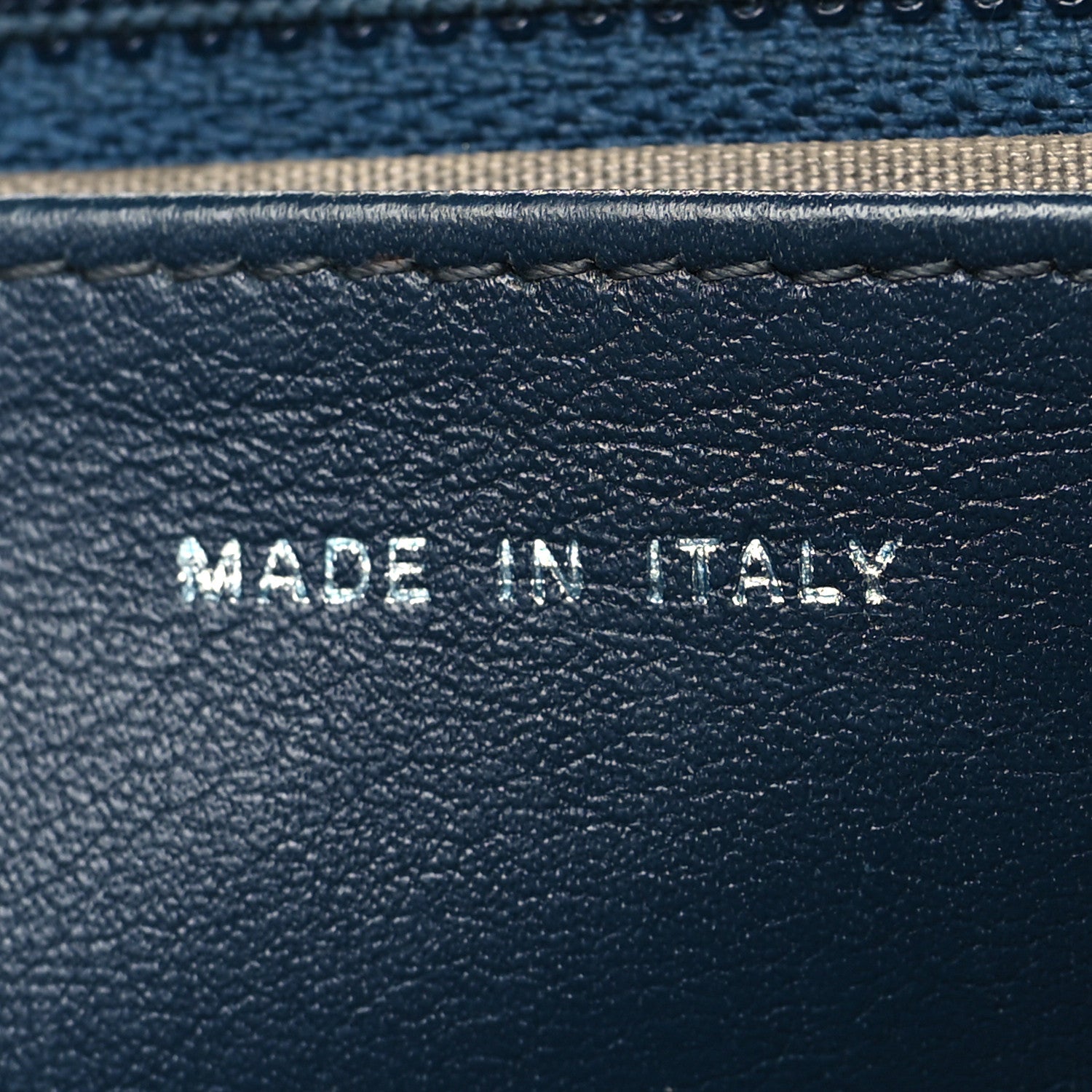 Chanel Patent Quilted Brilliant Wallet On Chain WOC Blue 7 of 14