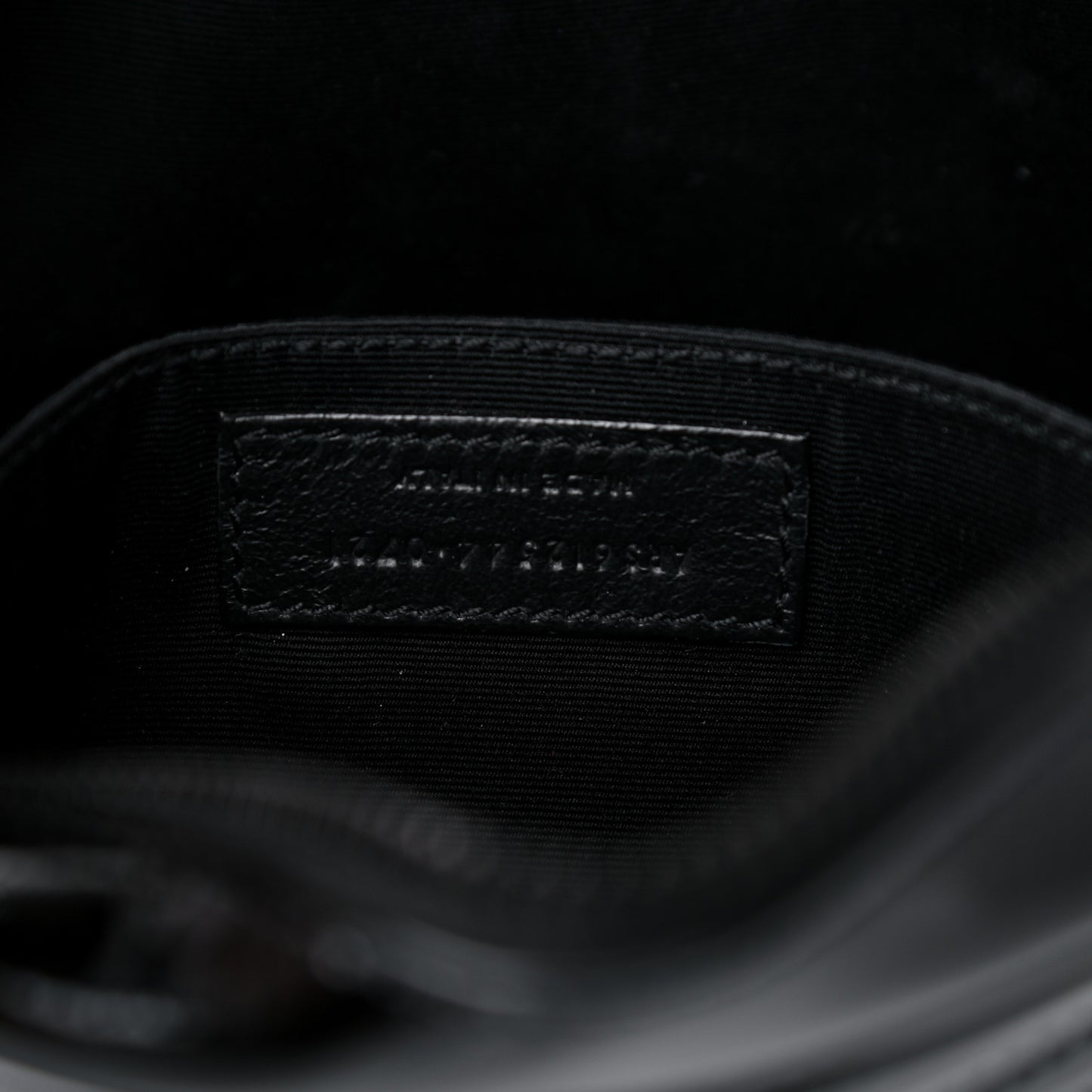 Patent Calfskin Matelasse Monogram Lou Camera Bag Black