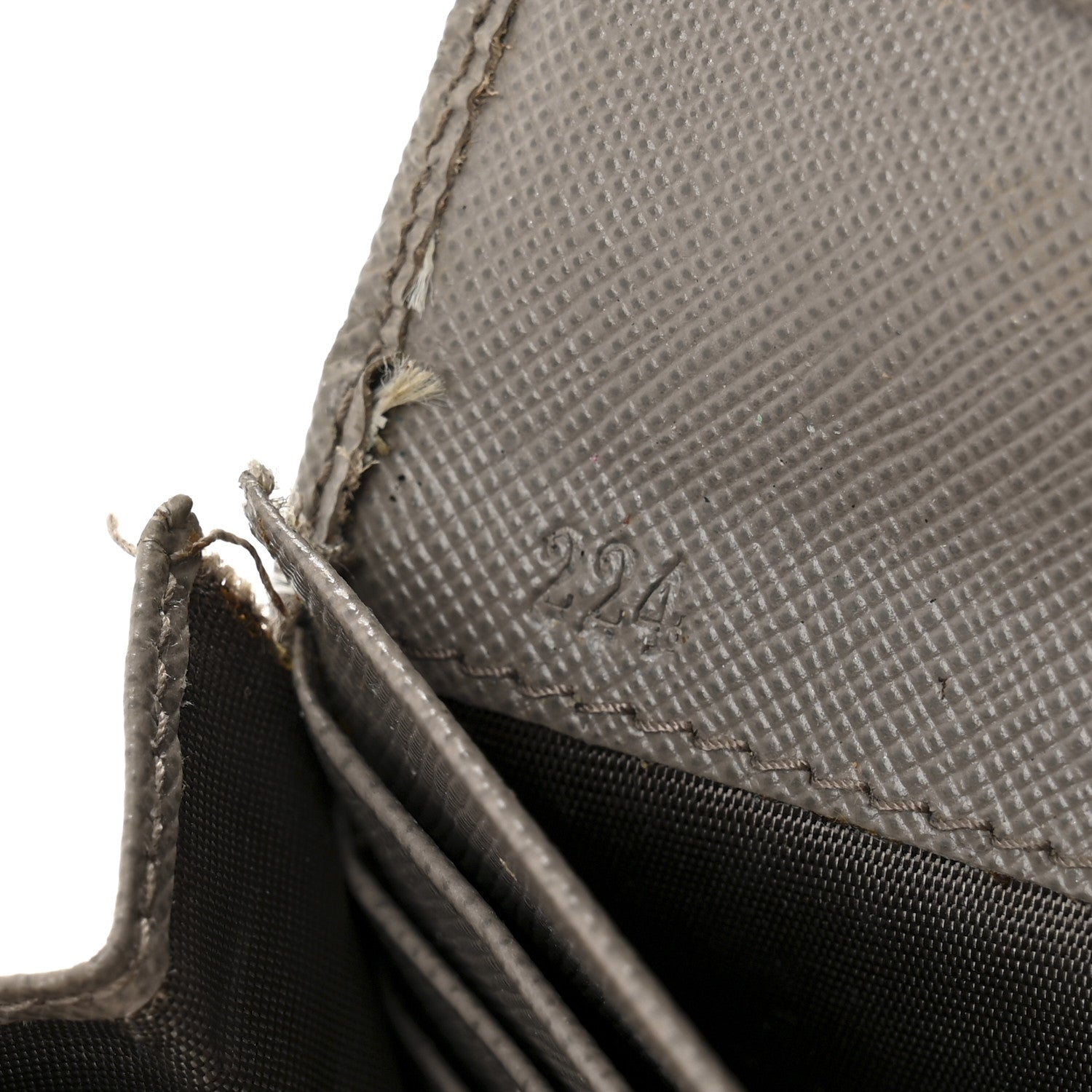 Prada Saffiano Metal Continental Flap Wallet Cammeo Orchidea 8 of 13