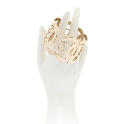 Chanel Metal CC Cuff Gold 2 of 5
