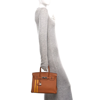 Hermes Togo Swift Officier Birkin 30 Gold Ambre 2 of 14