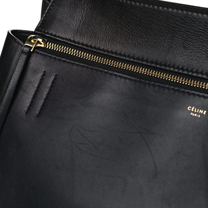 Celine Supple Calfskin Medium Edge Shoulder Bag Navy Blue 16 of 20