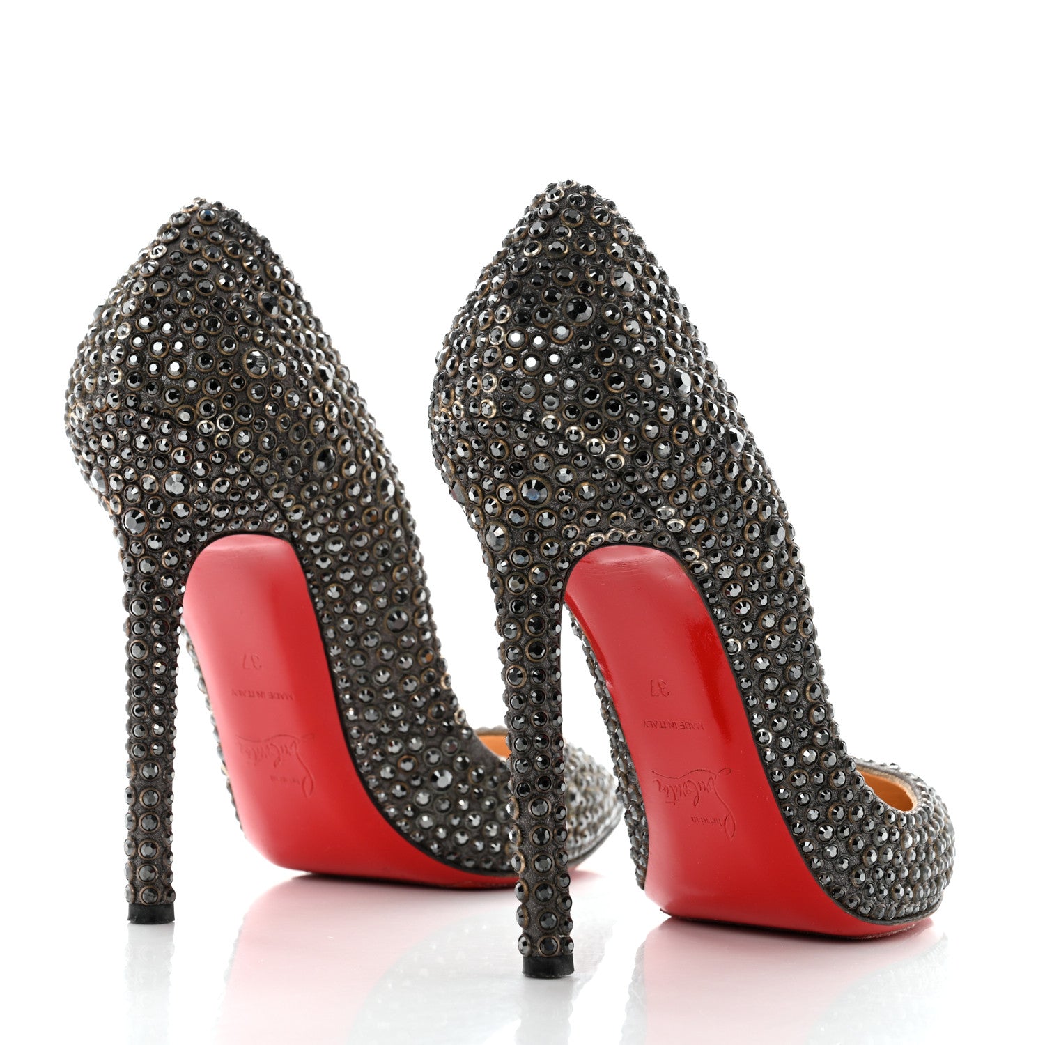 Christian Louboutin Crystal Strass So Kate 120 Pumps 37 Black 4 of 10